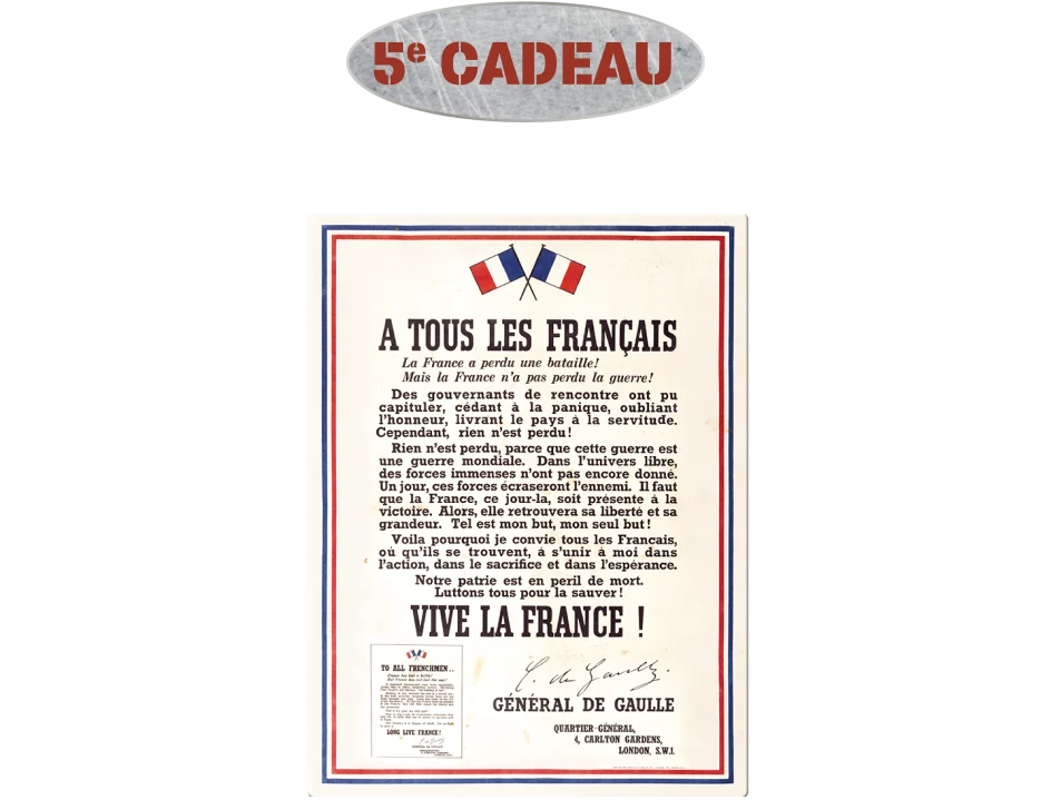 La plaque en métal CDG