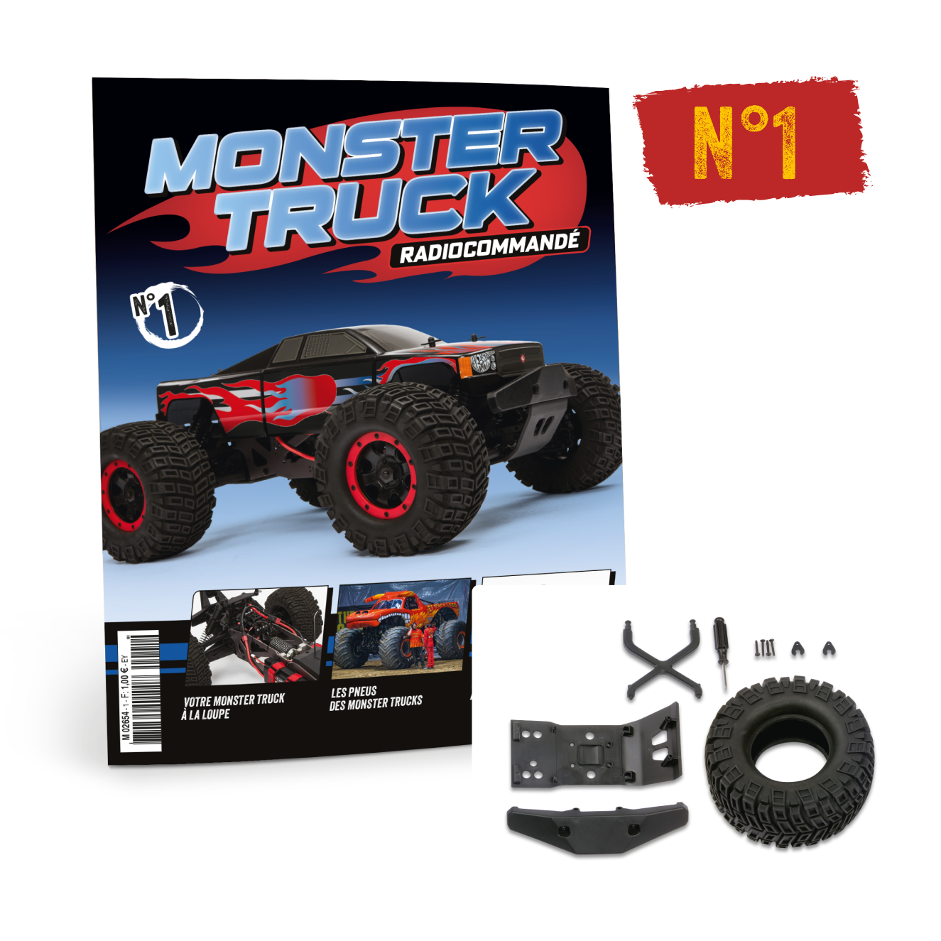 Le N°1 : Le fascicule + Les premières pièces de la maquette