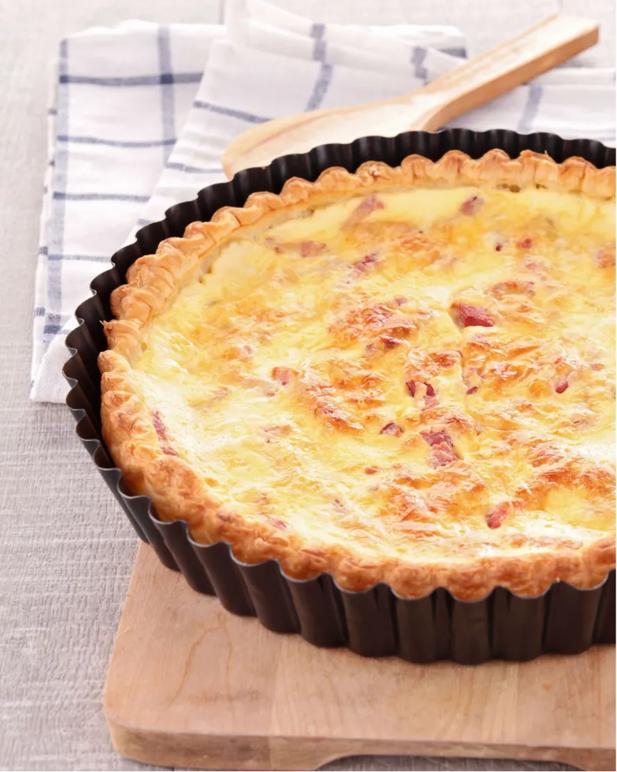 Les recettes de la quiche lorraine et de la tarte au chocolat