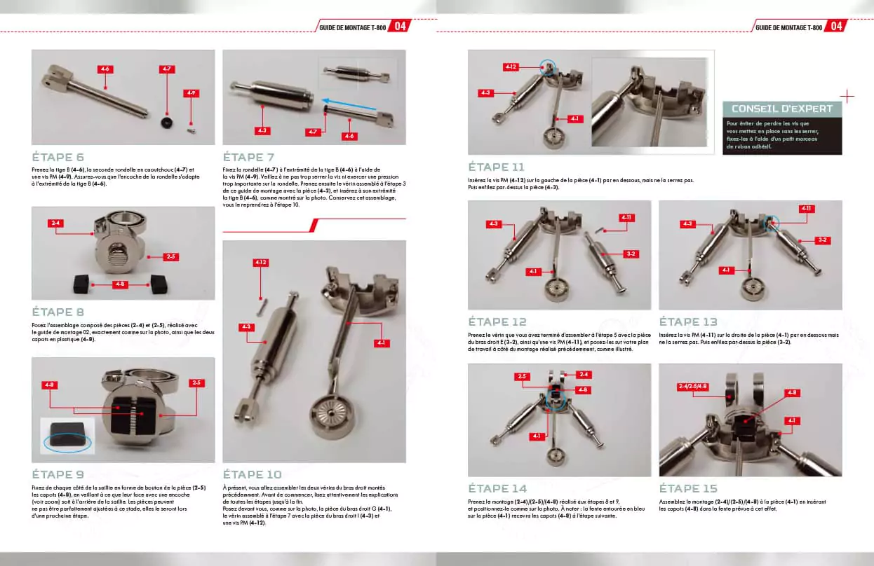 Les instructions disponibles en ligne